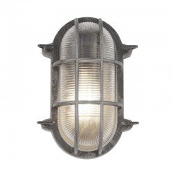 Bulkhead - Black Silver Bulkhead with Ribbed Glass Bulkhead - Black Silver Bulkhead with Ribbed Glass