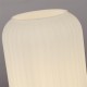 Searchlight-61972SB - Pearl - Satin Brass Table Lamp with White Ribbed Glass
