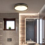 Phoenix - Bathroom Black & Brass 3 Light Flush with Frosted Glass Phoenix - Bathroom Black & Brass 3 Light Flush with Frosted Glass