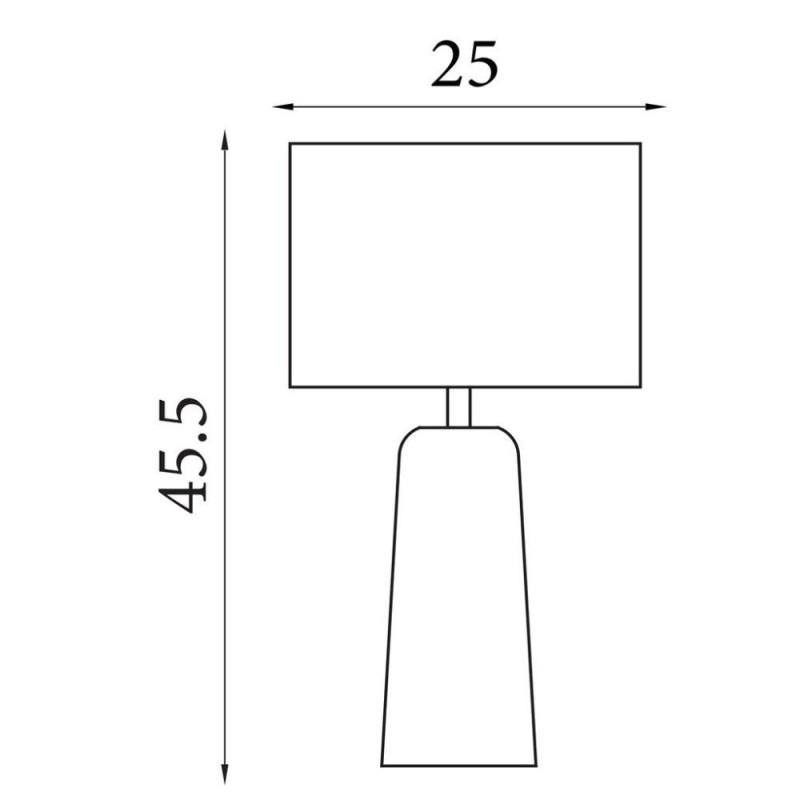 Searchlight-62019 - Agra -  Travertine Effect Table Lamp with Cream Shade