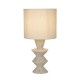 Searchlight-62021CR - Malacca - Terrazzo Ceramic Table Lamp with Beige Linen Shade