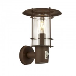 Edgeware - Rustic Brown with Sensor Wall Lamp