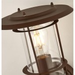 Edgeware - Rustic Brown with Sensor Wall Lamp