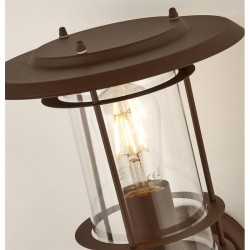 Edgeware - Rustic Brown with Sensor Wall Lamp