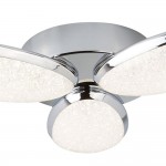 Lori - Chrome LED Flush with Crushed Ice Effect