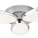 Searchlight-6213-3CC - Lori - Chrome LED Flush with Crushed Ice Effect