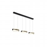 Aerial - Black LED over Island Fitting with Gold Shades Aerial - Black LED over Island Fitting with Gold Shades