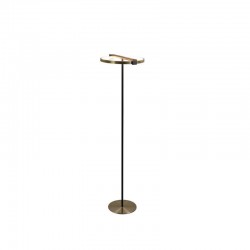 Aerial - Black LED Floor Lamp with Gold Shade Aerial - Black LED Floor Lamp with Gold Shade