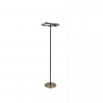 Aerial - Black LED Floor Lamp with Gold Shade Aerial - Black LED Floor Lamp with Gold Shade