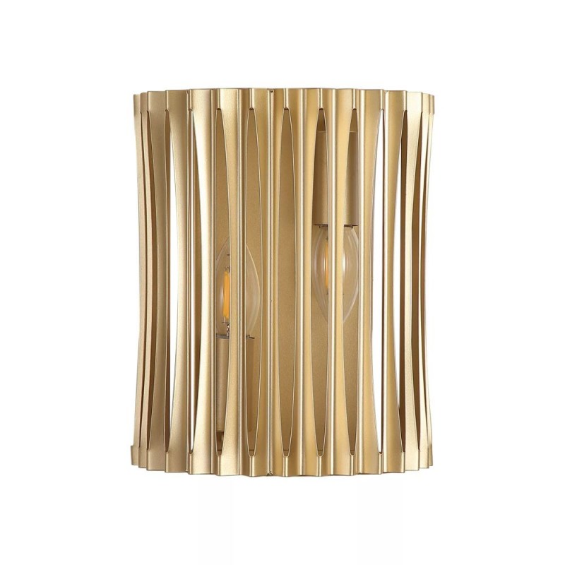 Searchlight-62430-2GO - Split - Painted Gold Metal 2 light Wall Lamp
