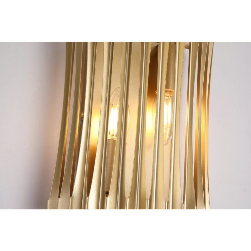 Searchlight-62430-2GO - Split - Painted Gold Metal 2 light Wall Lamp