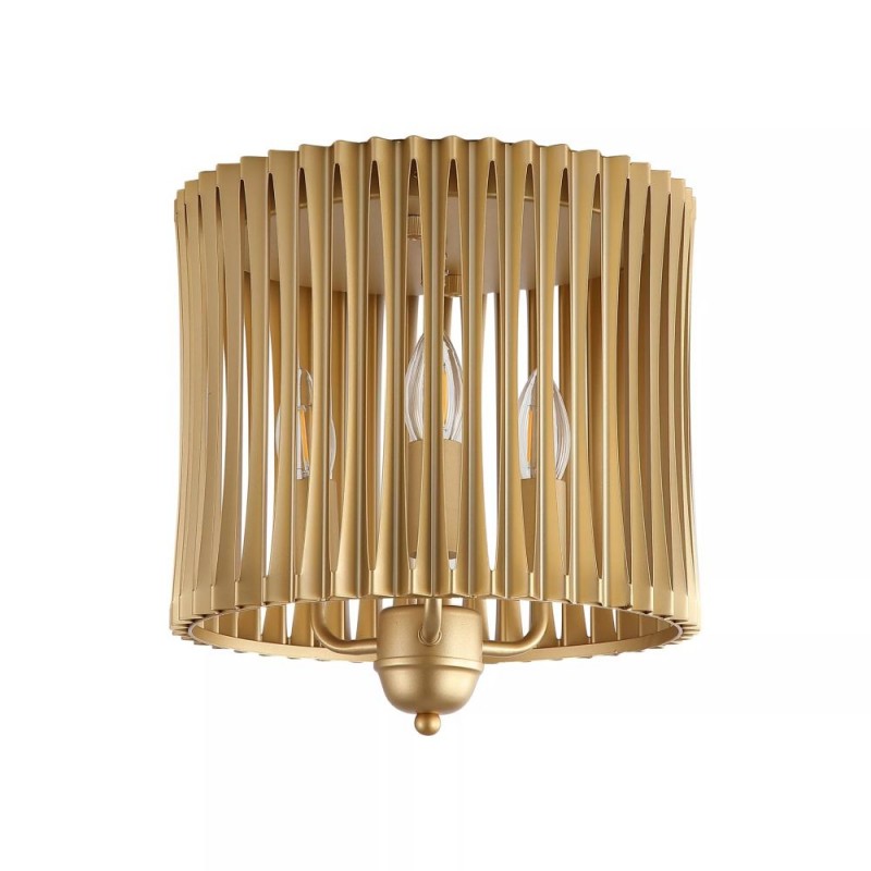 Searchlight-62430-3GO - Split - Painted Gold Metal 3 light Semi Flush