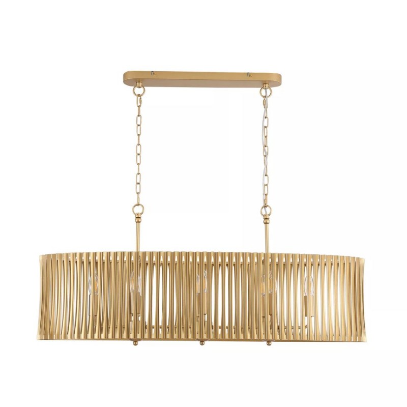 Searchlight-62430-8GO - Split - Painted Gold Metal 8 light over Island Fitting