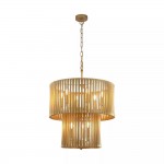 Split - Painted Gold Metal 9 light Centre Fitting