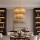 Searchlight-62430-9GO - Split - Painted Gold Metal 9 light Centre Fitting