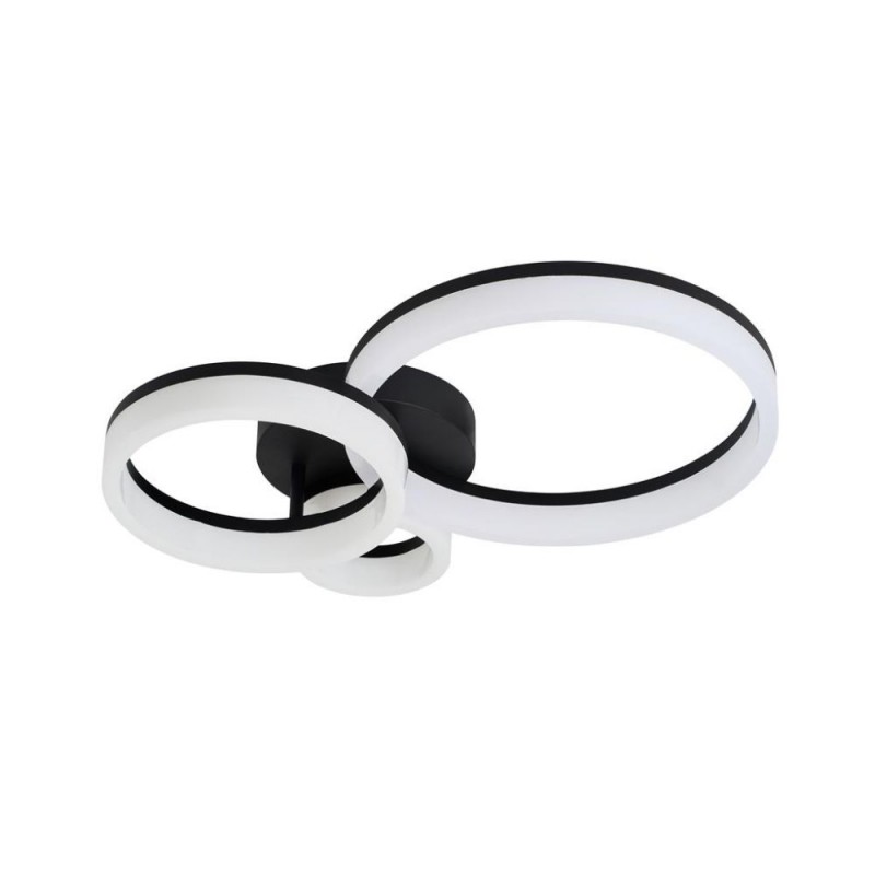 Searchlight-62793BK - Triple - Matt Black 3 Light LED Flush