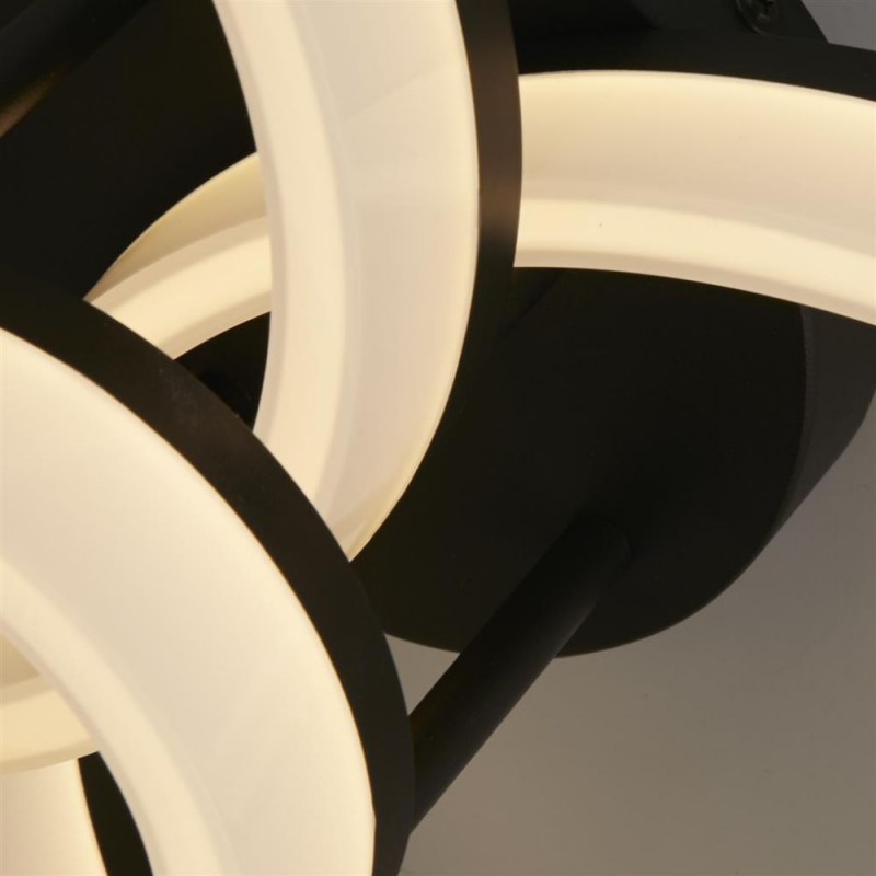 Searchlight-62793BK - Triple - Matt Black 3 Light LED Flush