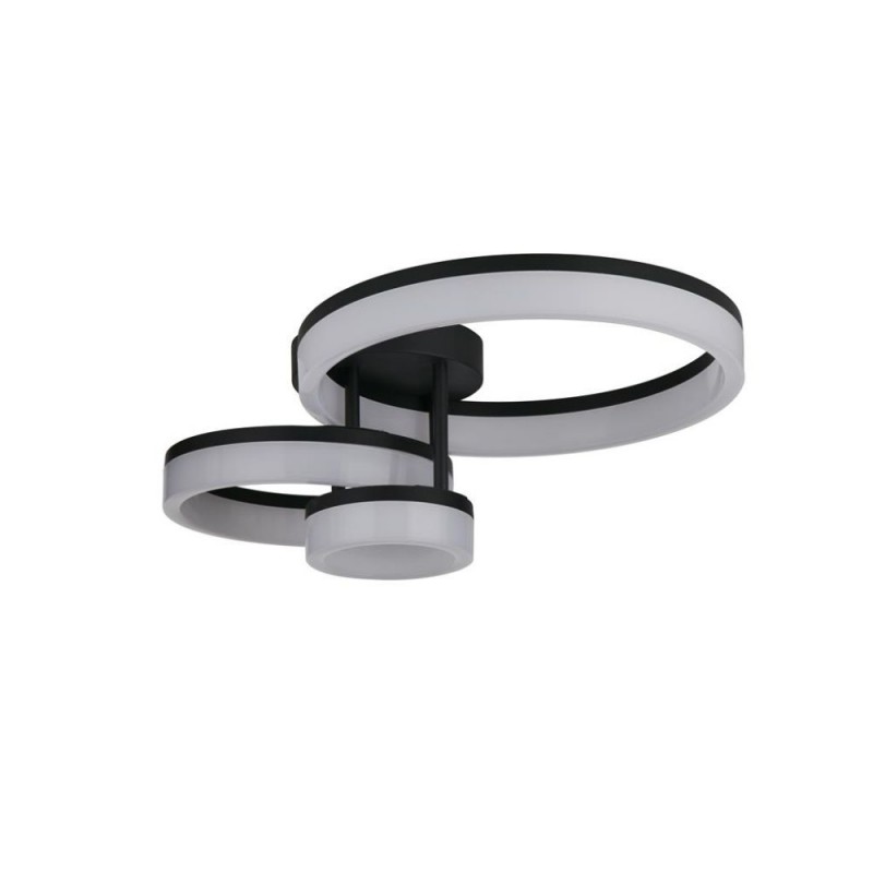 Searchlight-62793BK - Triple - Matt Black 3 Light LED Flush