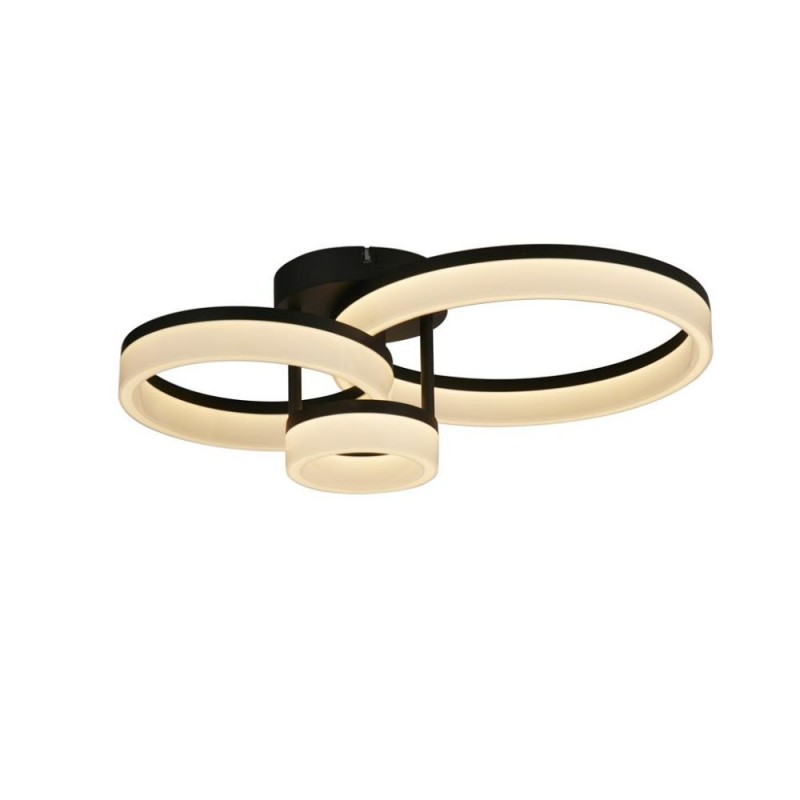 Searchlight-62793BK - Triple - Matt Black 3 Light LED Flush