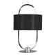 Searchlight-62801CC - Madrid - Chrome LED Table Lamp with Black Shade