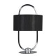 Searchlight-62801CC - Madrid - Chrome LED Table Lamp with Black Shade