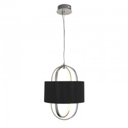 Madrid - LED Black Shade & Chrome Pendant Madrid - LED Black Shade & Chrome Pendant
