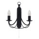 Searchlight-6342-2BK - Maypole - Decorative Matt Black Twin Wall Lamp
