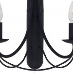 Maypole - Decorative Matt Black Twin Wall Lamp