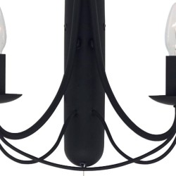 Maypole - Decorative Matt Black Twin Wall Lamp