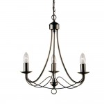 Maypole - Decorative Antique Brass 3 Light Centre Fitting