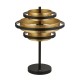 Searchlight-6357BG - Hive - Black LED Table Lamp with Gold Leaf Shade