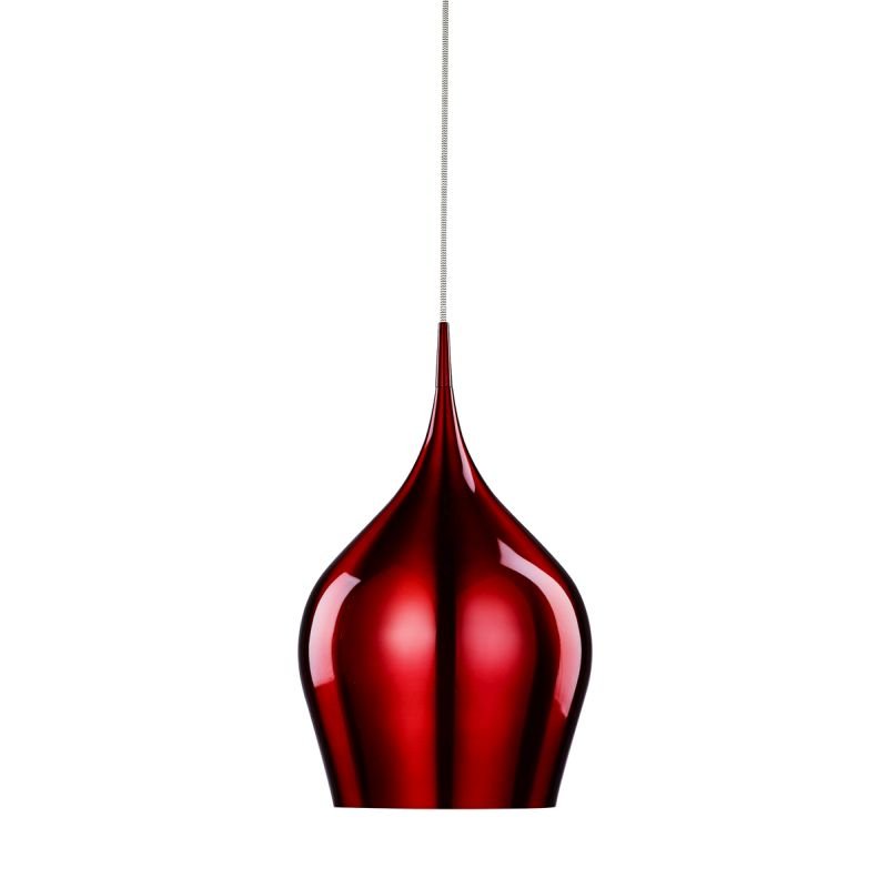 Searchlight-6461-26RE - Vibrant - Red Metal Bell Pendant Ø 26 cm
