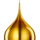 Searchlight-6461-26GO - Vibrant - Gold Metal Bell Pendant Ø 26 cm