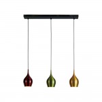 Vibrant - Multi-Coloured 3 Light over Island Fitting