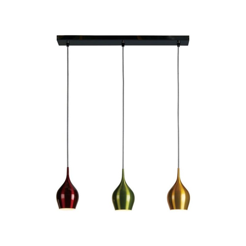 Searchlight-6463-3 - Vibrant - Multi-Coloured 3 Light over Island Fitting