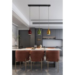 Vibrant - Multi-Coloured 3 Light over Island Fitting