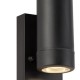 Searchlight-6492-2BK - Coastal - Black 2 Light PIR Wall Lamp