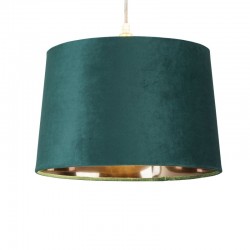 Larch - Shade Only - Green Velvet Shade with Gold Inner Ø 30 cm Larch - Shade Only - Green Velvet Shade with Gold Inner Ø 30 cm
