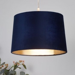 Larch - Shade Only - Navy Velvet Shade with Gold Inner Ø 30 cm Larch - Shade Only - Navy Velvet Shade with Gold Inner Ø 30 cm