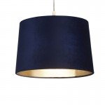 Larch - Shade Only - Navy Velvet Shade with Gold Inner Ø 30 cm Larch - Shade Only - Navy Velvet Shade with Gold Inner Ø 30 cm