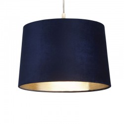 Larch - Shade Only - Navy Velvet Shade with Gold Inner Ø 30 cm Larch - Shade Only - Navy Velvet Shade with Gold Inner Ø 30 cm