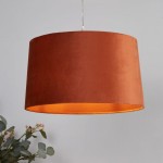 Larix - Shade Only - Burnt Orange Velvet Shade Ø 40 cm Larix - Shade Only - Burnt Orange Velvet Shade Ø 40 cm