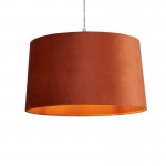 Larix - Shade Only - Burnt Orange Velvet Shade Ø 40 cm Larix - Shade Only - Burnt Orange Velvet Shade Ø 40 cm