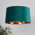 Larix - Shade Only - Green Velvet Shade with Gold Inner Ø 40 cm Larix - Shade Only - Green Velvet Shade with Gold Inner Ø 40 cm