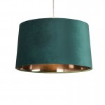Larix - Shade Only - Green Velvet Shade with Gold Inner Ø 40 cm Larix - Shade Only - Green Velvet Shade with Gold Inner Ø 40 cm