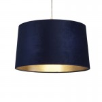 Larix - Shade Only - Navy Velvet Shade with Gold Inner Ø 40 cm Larix - Shade Only - Navy Velvet Shade with Gold Inner Ø 40 cm