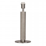 London - Base Only - Knurled Satin Silver Table Lamp London - Base Only - Knurled Satin Silver Table Lamp