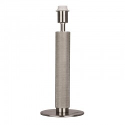 London - Base Only - Knurled Satin Silver Table Lamp London - Base Only - Knurled Satin Silver Table Lamp