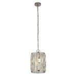 Bijou - Chrome Pendant with Clear Crystal Bijou - Chrome Pendant with Clear Crystal