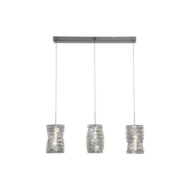 Searchlight-65811-3CC - Modena - Chrome 3 Light LED over Island Fitting with Crystal